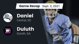 Recap: Daniel  vs. Duluth  2021