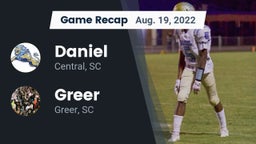 Recap: Daniel  vs. Greer  2022