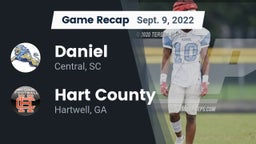 Recap: Daniel  vs. Hart County  2022