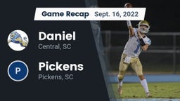 Recap: Daniel  vs. Pickens  2022