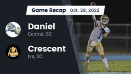 Recap: Daniel  vs. Crescent  2022