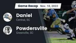Recap: Daniel  vs. Powdersville  2022