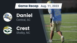 Recap: Daniel  vs. Crest  2023