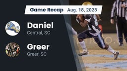 Recap: Daniel  vs. Greer  2023
