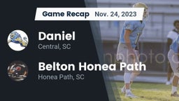 Recap: Daniel  vs. Belton Honea Path  2023