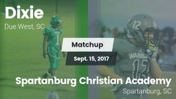 Matchup: Dixie vs. Spartanburg Christian Academy  2017