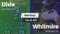 Matchup: Dixie vs. Whitmire  2017