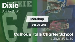 Matchup: Dixie vs. Calhoun Falls Charter School 2018