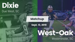 Matchup: Dixie vs. West-Oak  2019