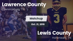 Matchup: Lawrence County vs. Lewis County  2016