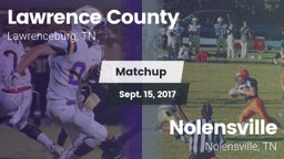 Matchup: Lawrence County vs. Nolensville  2017
