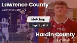 Matchup: Lawrence County vs. Hardin County  2017