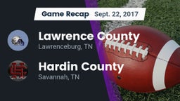Recap: Lawrence County  vs. Hardin County  2017