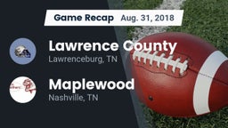 Recap: Lawrence County  vs. Maplewood  2018