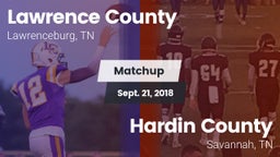 Matchup: Lawrence County vs. Hardin County  2018