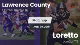 Matchup: Lawrence County vs. Loretto  2019