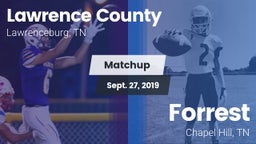 Matchup: Lawrence County vs. Forrest  2019