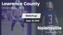 Matchup: Lawrence County vs. Nolensville  2020