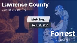 Matchup: Lawrence County vs. Forrest  2020