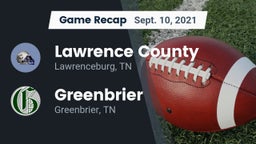 Recap: Lawrence County  vs. Greenbrier  2021
