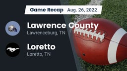 Recap: Lawrence County  vs. Loretto  2022