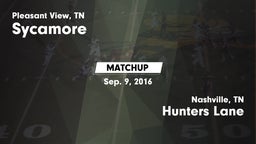 Matchup: Sycamore vs. Hunters Lane  2016