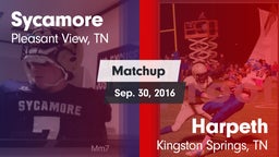 Matchup: Sycamore vs. Harpeth  2016