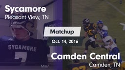 Matchup: Sycamore vs. Camden Central  2016
