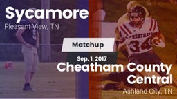 Matchup: Sycamore vs. Cheatham County Central  2016