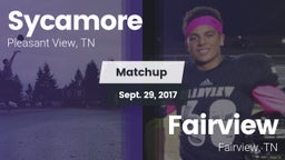 Matchup: Sycamore vs. Fairview  2017