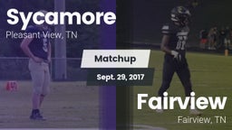 Matchup: Sycamore vs. Fairview  2016