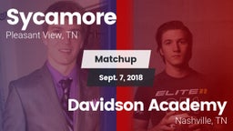 Matchup: Sycamore vs. Davidson Academy  2018