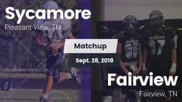 Matchup: Sycamore vs. Fairview  2018
