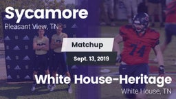 Matchup: Sycamore vs. White House-Heritage  2019