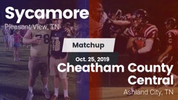 Matchup: Sycamore vs. Cheatham County Central  2019