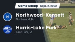 Recap: Northwood-Kensett  vs. Harris-Lake Park  2022