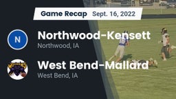 Recap: Northwood-Kensett  vs. West Bend-Mallard  2022