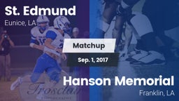 Matchup: St. Edmund vs. Hanson Memorial  2017