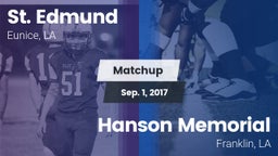 Matchup: St. Edmund vs. Hanson Memorial  2016