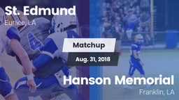 Matchup: St. Edmund vs. Hanson Memorial  2018