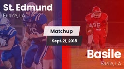 Matchup: St. Edmund vs. Basile  2018