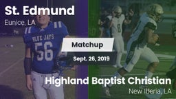 Matchup: St. Edmund vs. Highland Baptist Christian  2019