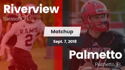 Matchup: Riverview vs. Palmetto  2018