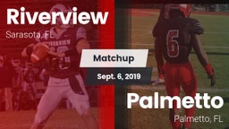 Matchup: Riverview vs. Palmetto  2019