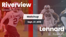 Matchup: Riverview vs. Lennard  2019