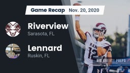 Recap: Riverview  vs. Lennard  2020
