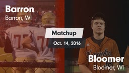 Matchup: Barron vs. Bloomer  2016