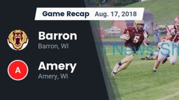 Recap: Barron  vs. Amery  2018