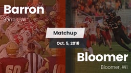 Matchup: Barron vs. Bloomer  2018