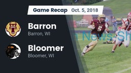 Recap: Barron  vs. Bloomer  2018